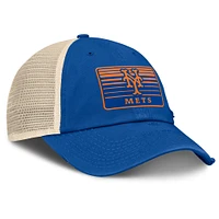 Casquette ajustable en maille Eastbound pour homme Fanatics Royal/Natural New York Mets Cooperstown Collection