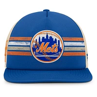 Casquette snapback Powers de la collection Cooperstown des Mets de New York pour homme, couleur bleu royal/naturel