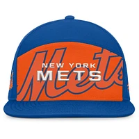 Men's Fanatics Royal/Orange New York Mets Clubhouse Splitter Snapback Hat