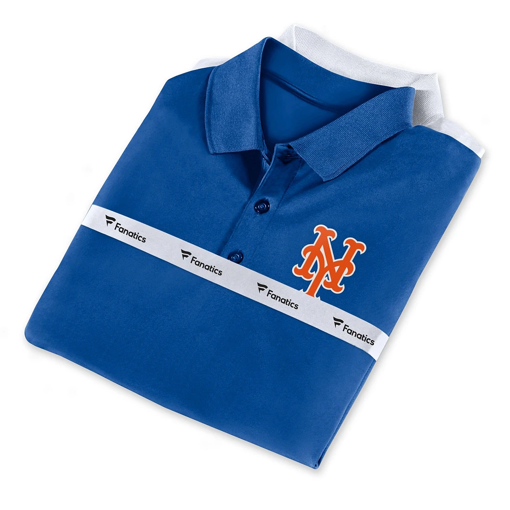 Ensemble polo Fanatics Royal/Blanc New York Mets pour hommes