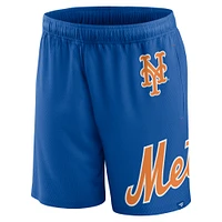 Short en maille Fanatics Royal New York Mets Clincher pour hommes