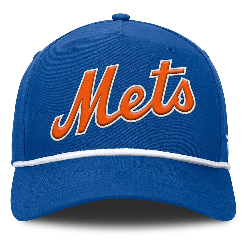 Casquette ajustable en forme de A pour hommes Fanatics Royal New York Mets Clubhouse Foul Ball