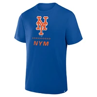Men's Fanatics Royal New York Mets Clubhouse Legacy Side Swipe T-Shirt