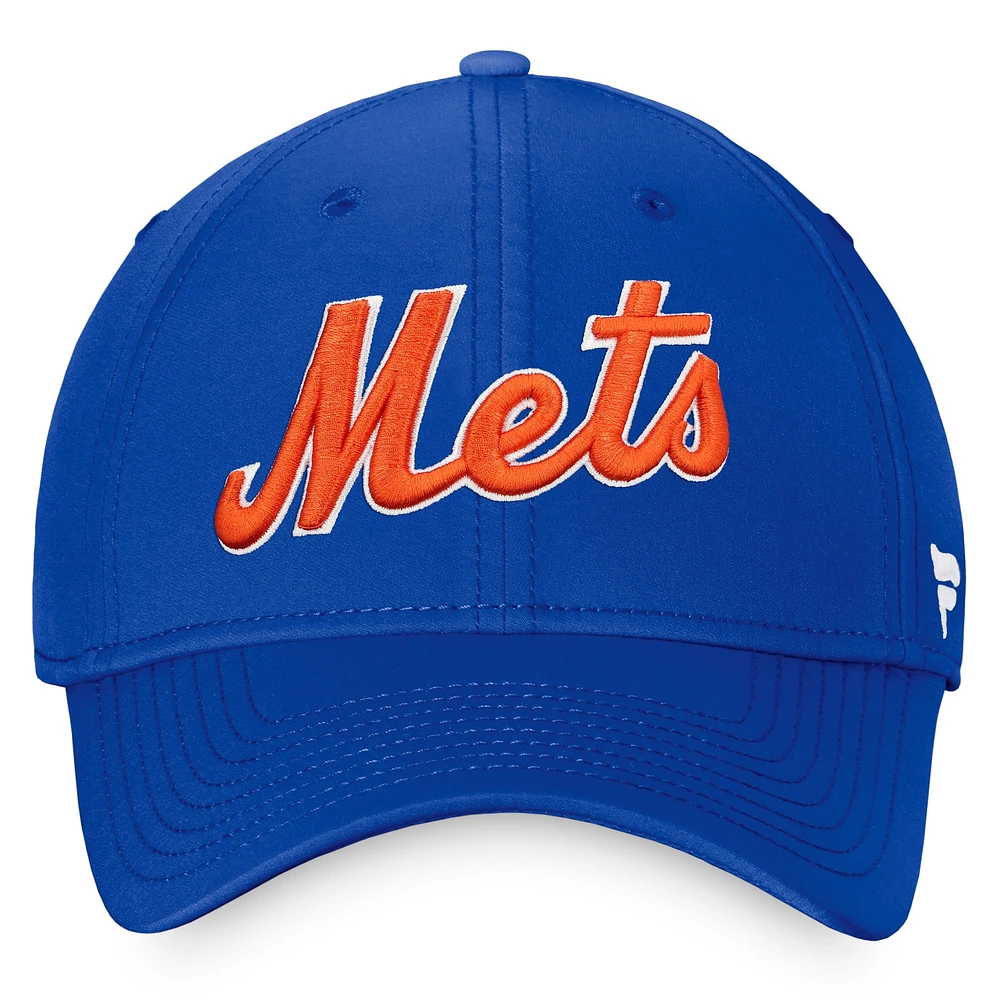 Casquette Fanatics Royal New York Mets Cooperstown Core Flex pour hommes