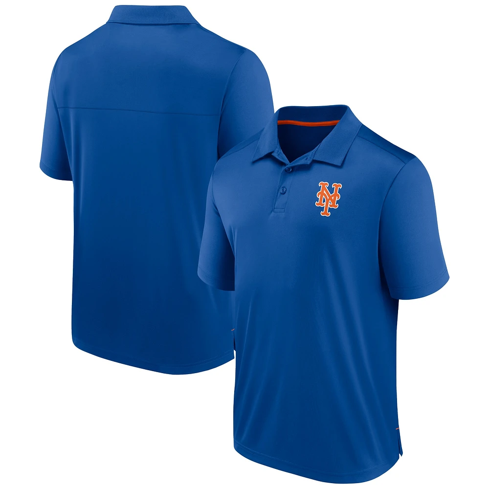 Men's Fanatics  Royal New York Mets Fitted Polo