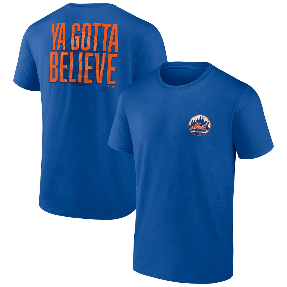 T-shirt emblématique Bring It Fanatics Royal New York Mets pour hommes