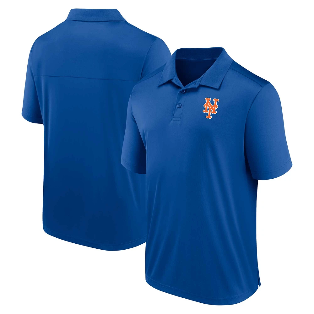 Polo Fanatics Royal New York Mets avec logo pour hommes