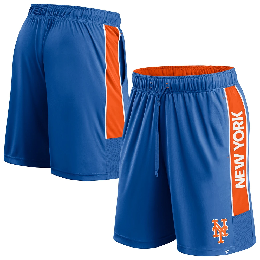 Men's Fanatics Royal New York Mets Win The Match Defender Shorts