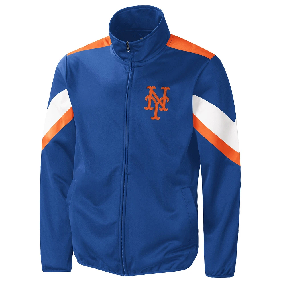 Veste à glissière pleine longueur G-III Sports by Carl Banks Royal New York Mets pour homme