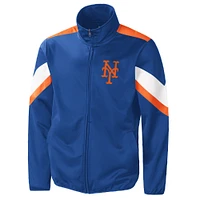 Veste à glissière pleine longueur G-III Sports by Carl Banks Royal New York Mets pour homme