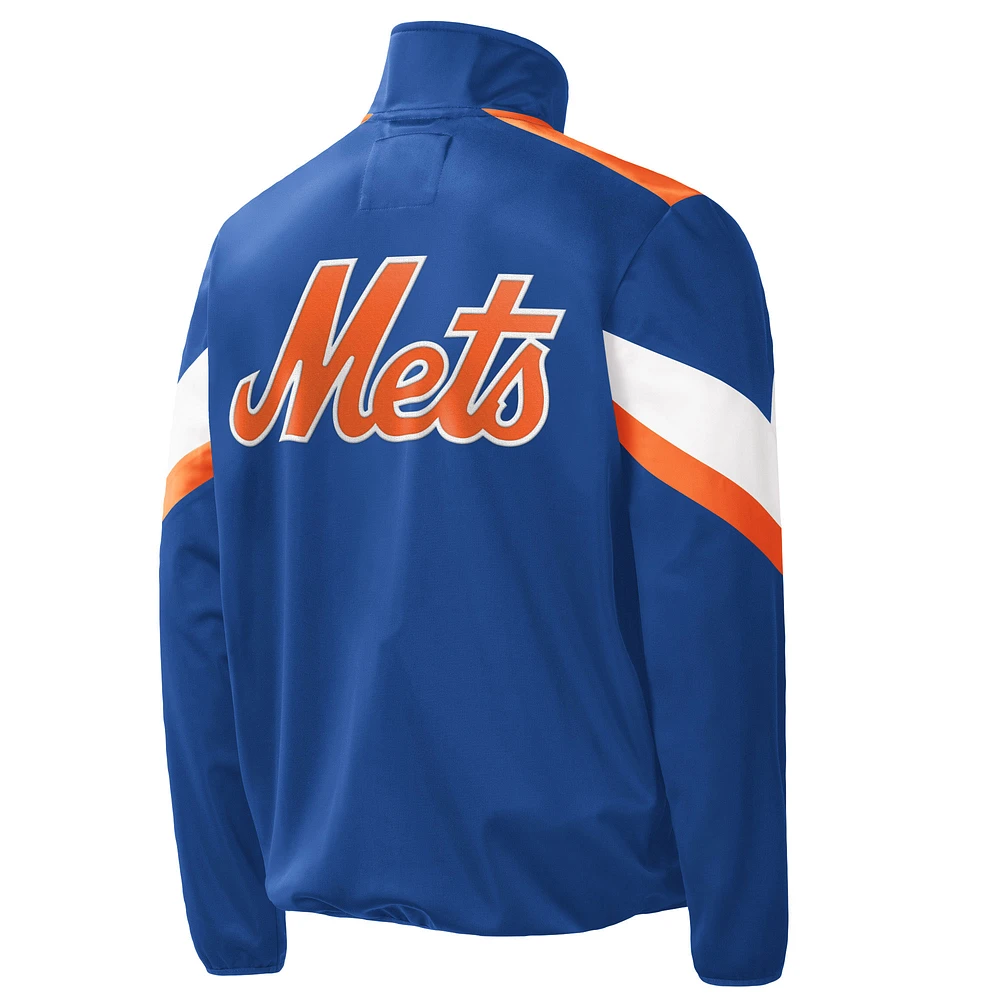 Veste à glissière pleine longueur G-III Sports by Carl Banks Royal New York Mets pour homme