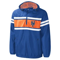 Coupe-vent à quart de zip pour homme G-III Sports by Carl Banks Royal New York Mets Game Score