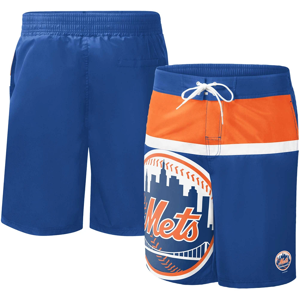 G-III Sports by Carl Banks Royal New York Mets Sea Wind Short de bain pour homme