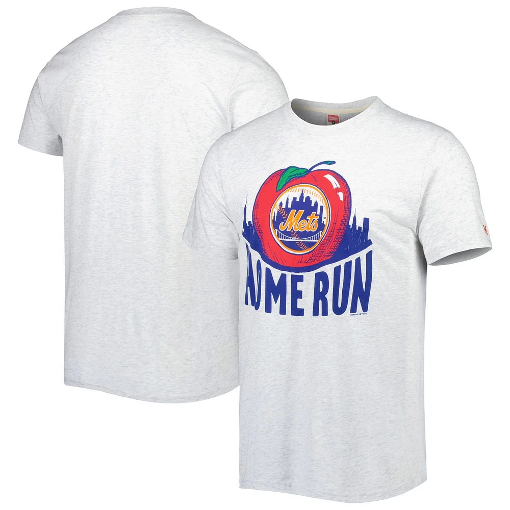 T-shirt triple mélange Hyper Local Homage Grey des Mets de New York pour homme