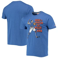 Men's Homage Mike Piazza Royal New York Mets Cooperstown Collection Tri-Blend Icons T-Shirt