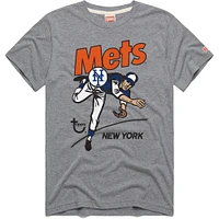 Men's Homage x Topps Gray New York Mets Tri-Blend T-Shirt