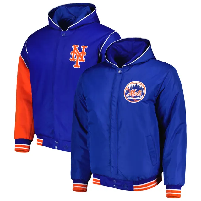 Men's JH Design Royal New York Giants Embroidered Wool Jacket