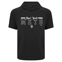 Men's Levelwear Black New York Mets Phase Vanguard Hoodie T-Shirt