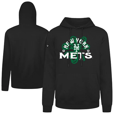 Men's Levelwear New York Mets St. Patrick's Day Podium Shamrock Pullover Hoodie