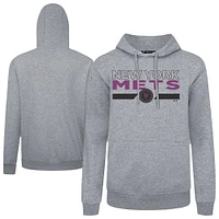 Men's Levelwear Gray New York Mets Accolade Podium No Hitter Pullover Hoodie