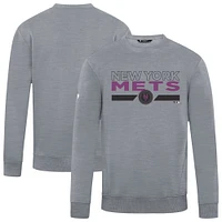 Sweat-shirt gris City Connect Zane No Hitter pour homme, motif New York Mets