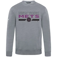 Sweat-shirt gris City Connect Zane No Hitter pour homme, motif New York Mets