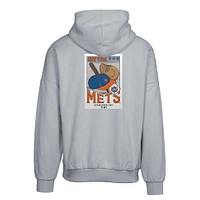 Sweat à capuche gris pour homme Levelwear New York Mets Contact Pro Card