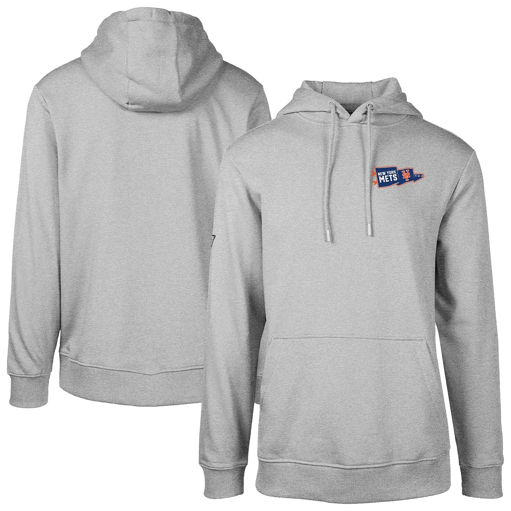 Men's Levelwear  Gray New York Mets Podium Rafters Pullover Hoodie
