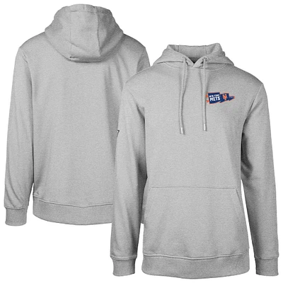 Men's Levelwear  Gray New York Mets Podium Rafters Pullover Hoodie