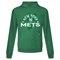 Sweat à capuche manches longues pour homme avec motif trèfle relais de la Saint-Patrick des Mets New York, vert Levelwear