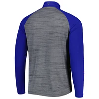 Haut à quart de zip raglan Levelwear Heather Grey Mets New York Vandal pour homme