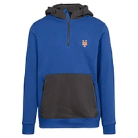 Sweat à capuche zippé quart de tour Chicane Insignia 2.0 Royal New York Mets pour homme Levelwear