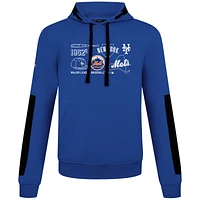 Men's Levelwear  Royal New York Mets Cooperstown Collection Bombay Campaign Pullover Hoodie