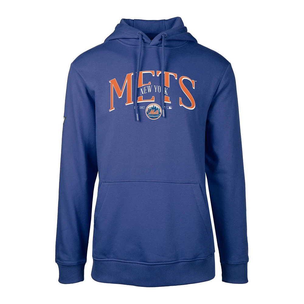 Men's Levelwear Royal New York Mets Cooperstown Collection Podium Retro Pullover Hoodie