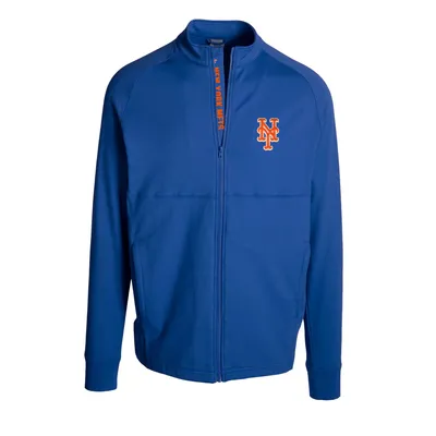 NEW YORK METS MASH UP LOGO VARSITY JACKET (ROYAL/WHITE)