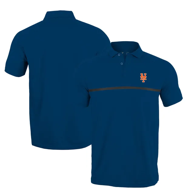 PROFILE Men's White/Royal New York Mets Big & Tall Sublimated Polo