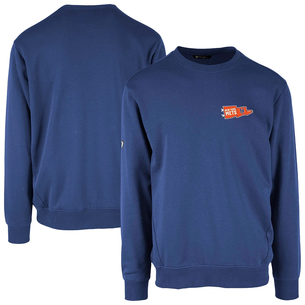 Men's Levelwear  Royal New York Mets Zane Rafters Pullover Sweatshirt