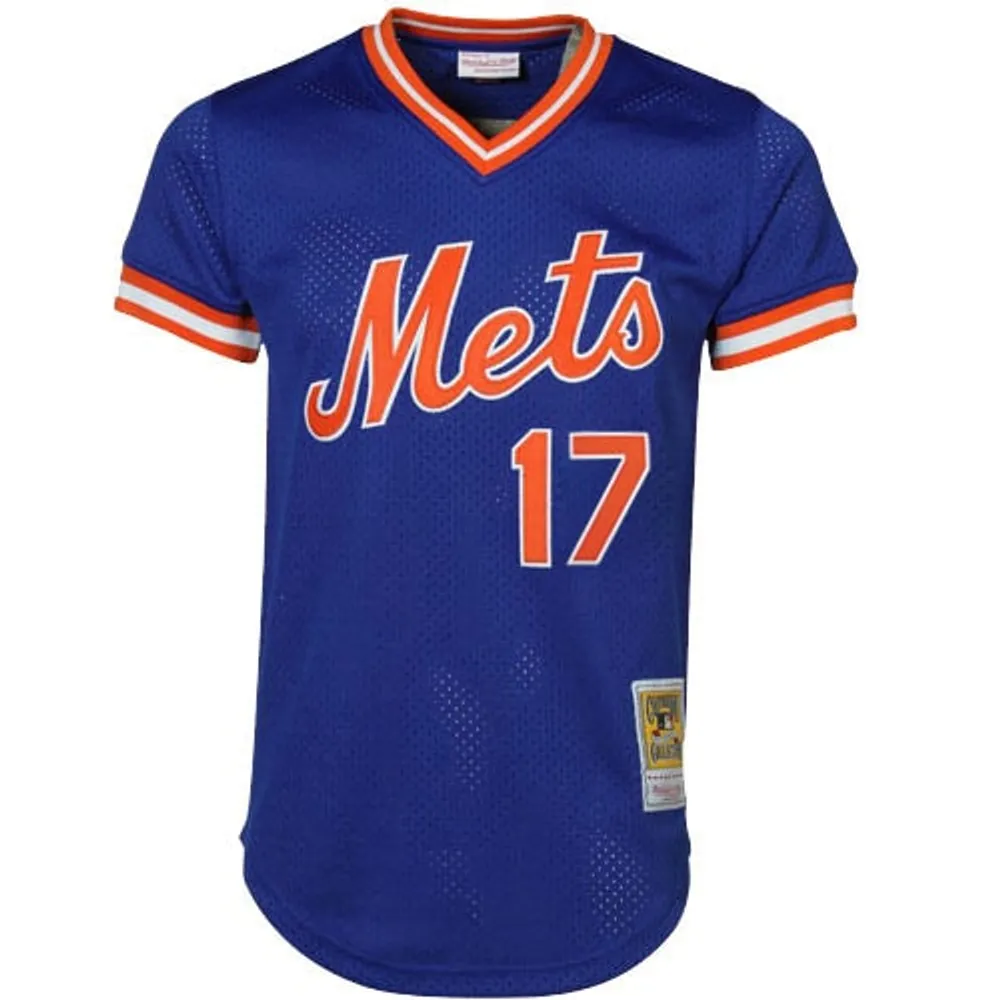 Men's Mitchell & Ness Keith Hernandez Royal New York Mets Cooperstown Mesh Batting Practice Jersey