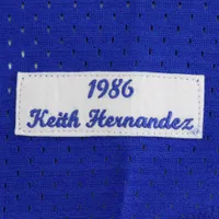 Men's Mitchell & Ness Keith Hernandez Royal New York Mets Cooperstown Mesh Batting Practice Jersey