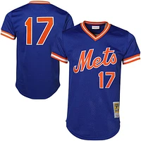 Maillot d'entraînement au bâton en maille Mitchell & Ness Keith Hernandez Royal New York Mets Cooperstown pour hommes