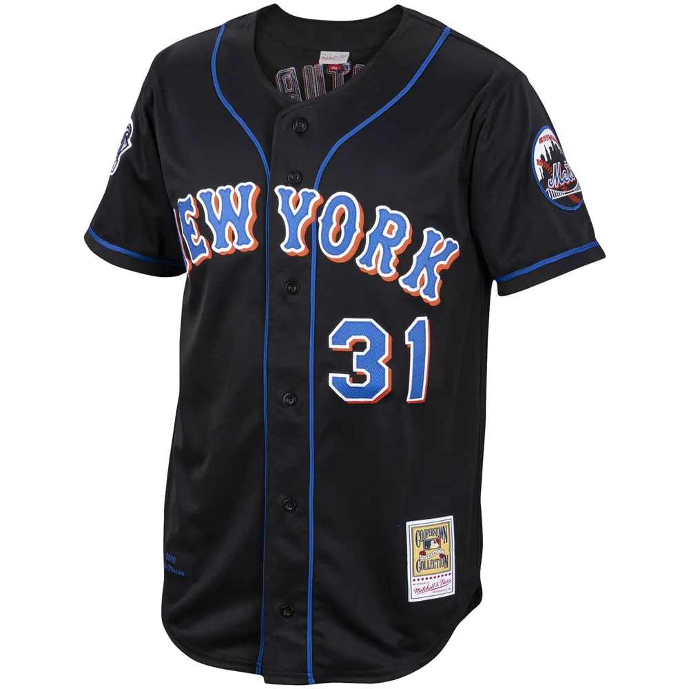 Maillot Homme Mitchell & Ness Mike Piazza Noir New York Mets Alternate 2000 Cooperstown Collection Authentique