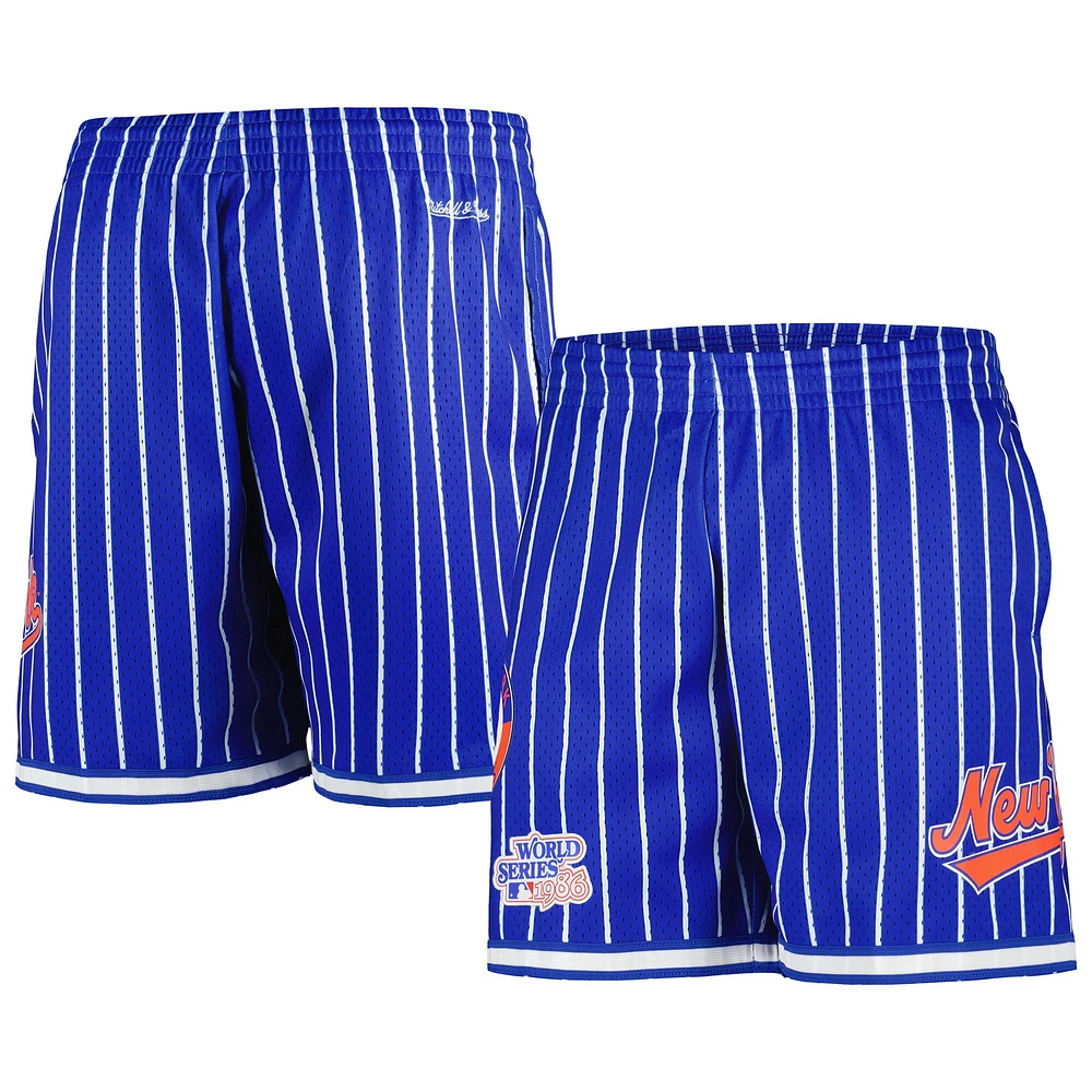 Mitchell & Ness Royal New York Mets Cooperstown Collection City Short en maille pour homme