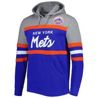 New York Mets Mitchell & Ness Head Coach Pullover Hoodie - Royal