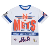 Men's Mitchell & Ness White New York Mets Cooperstown Collection Team Origins Premium T-Shirt