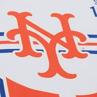 Men's Mitchell & Ness White New York Mets Cooperstown Collection Team Origins Premium T-Shirt