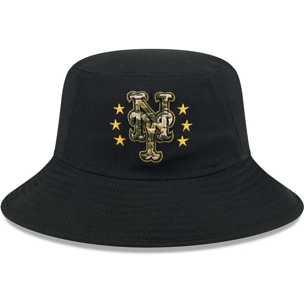 Bob New Era noir pour hommes des New York Mets 2024 Armed Forces Day