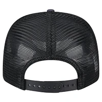 Casquette extensible à bouton-pression New Era noire New York Mets Adventure Drinks Pattern 9SEVENTY pour homme