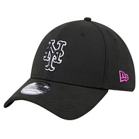 Casquette New Era City Connect 39THIRTY Flex noire pour homme des Mets de York