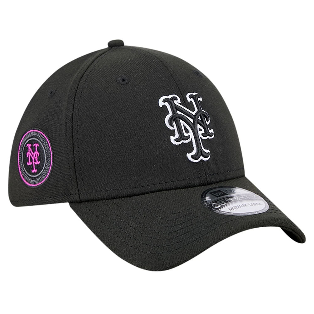 Men's New Era Black York Mets City Connect 39THIRTY Flex Hat