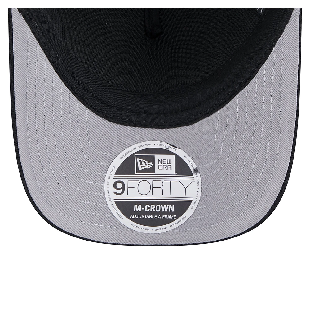 Men's New Era Black New York Mets Gradient 9FORTY A-Frame M-Crown Trucker Adjustable Hat